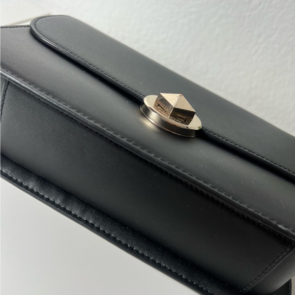 Kate Spade Audrey Flap Crossbody Black Gold Accent Excellent Condition Bag - Picture 5 of 16